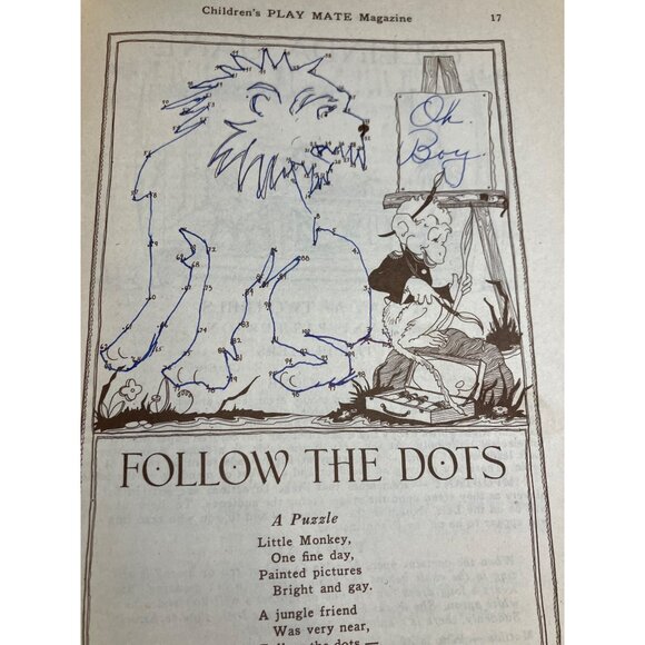 Childrens Play Mate Magazine May 1940 Featuring Stories Rhymes & Puzzles - Picture 6 of 16
